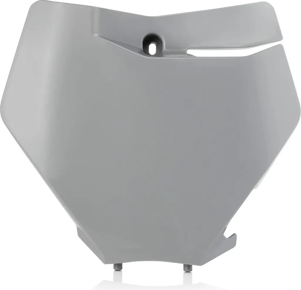 Support de plaque ACERBIS gris KTM - Plastique robuste haute résistance