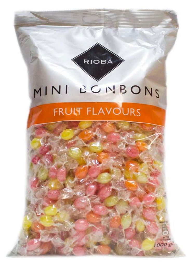 Mini bonbons durs aux fruits Rioba, 1 kg Image du produit 