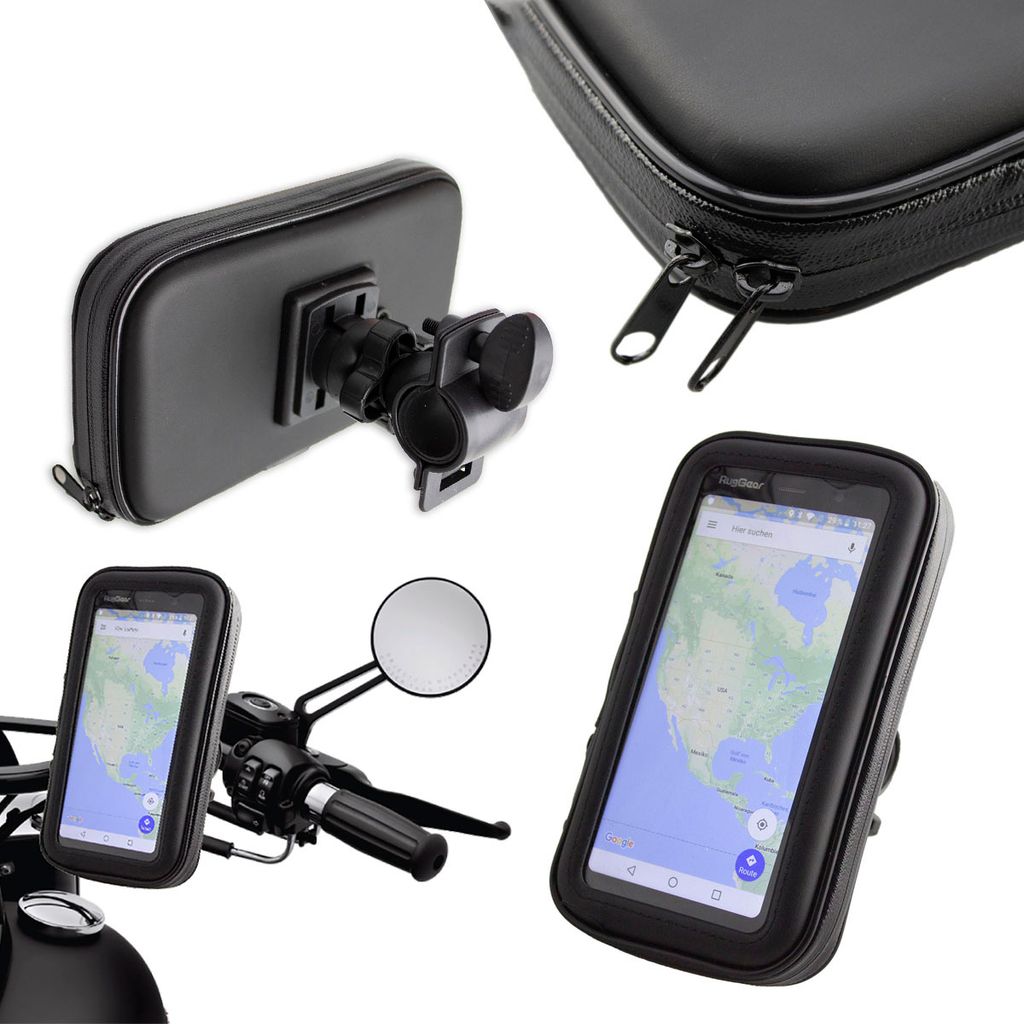 Motorrad-/ Fahrrad Smartphone-Halterung schwarz