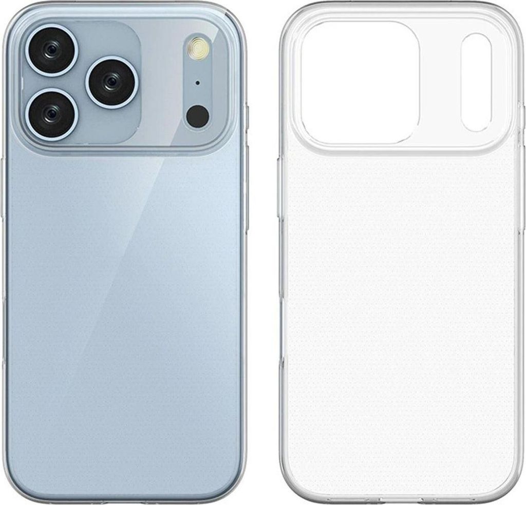 König Design Hülle kompatibel mit Apple iPhone 17 Pro Kunststoff Soft Handyhülle - Handy Case Transparent
