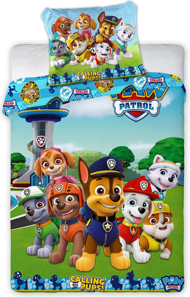 Kinder Bettwäsche Paw Patrol Team Hunde Tracker Zuma Rubble Produktbild