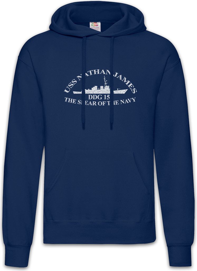 Urban Backwoods Nathan James, Herren Hoodie, Farbe: Navy, Größe: L