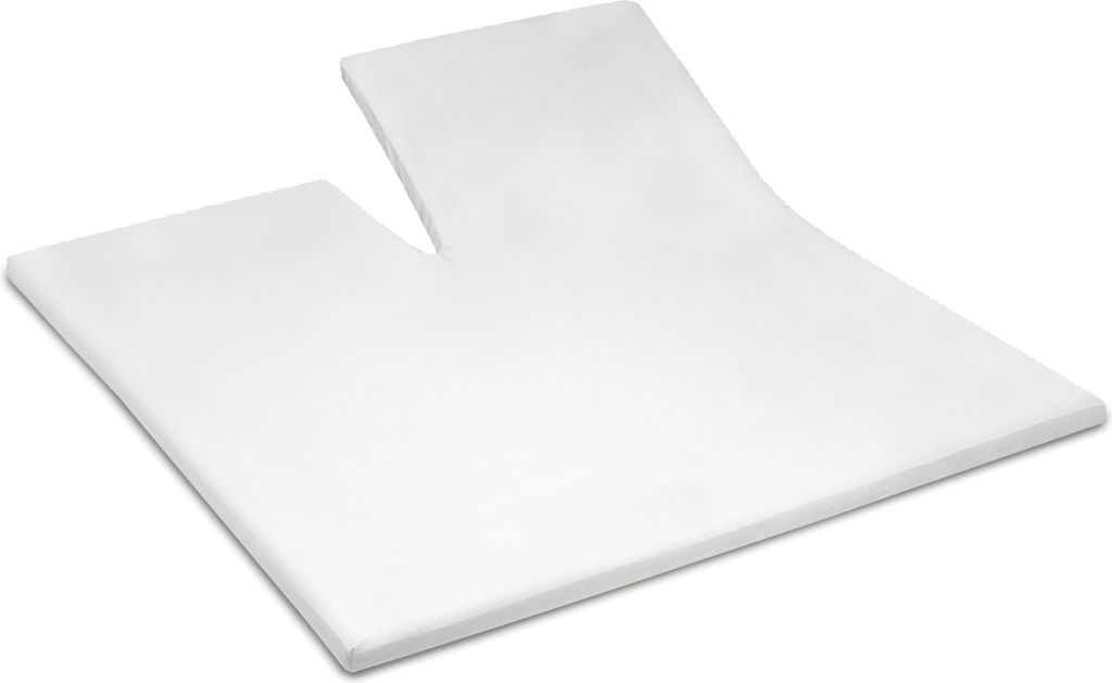 Cinderella Sundays - Spannbettlaken für Split-Topper (bis 15 cm) - Satin - 160x200 cm - White