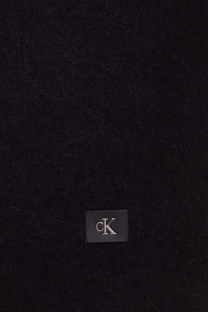 Sciarpa CK Jeans Donna Lana Alpaca Logo - One Size Minimal Design