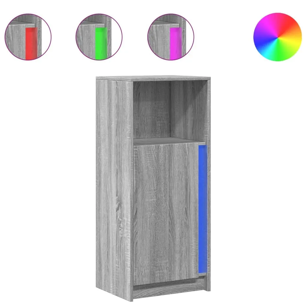 Credenza Moderna SYFAX™ LED Grigio Sonoma - Must-Have Arredamento