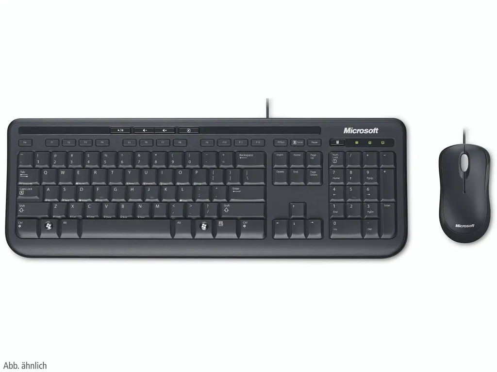 Clavier et Souris Microsoft Wired Desktop 600 avec Touches Silencieuses