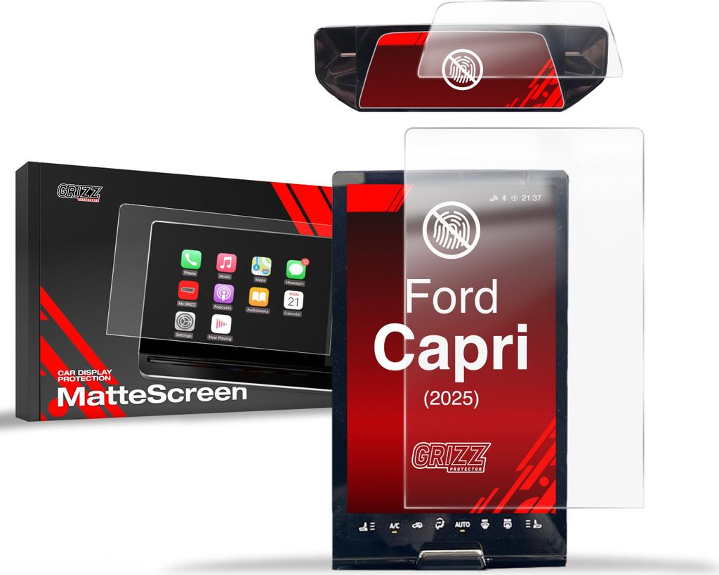 Matte Autodisplayfolie 2in1 für Ford Capri 14,6" (2025), Grizz Protector