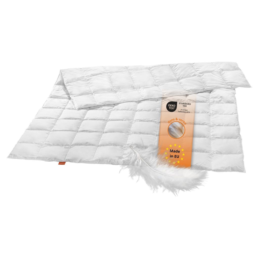 licht donsdekbed, 135 x 200 cm, 90% dons / 10% veren, Productafbeelding 