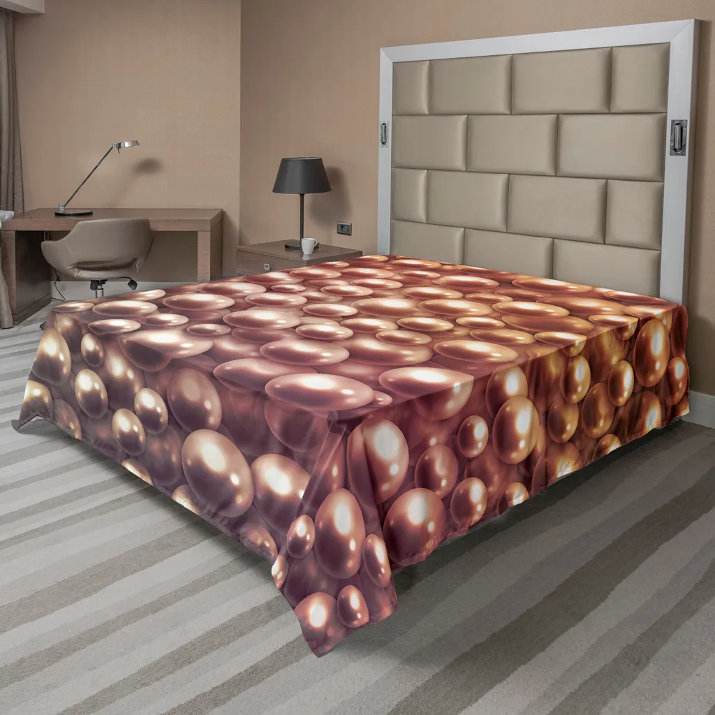 Lenzuolo Sopra ABAKUHAUS Perle Marrone 244x205cm - Arredo Letto Luxury