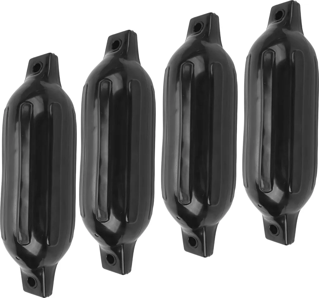 Défense de bateau noire robuste en PVC marin avec œillets renforcés - 2