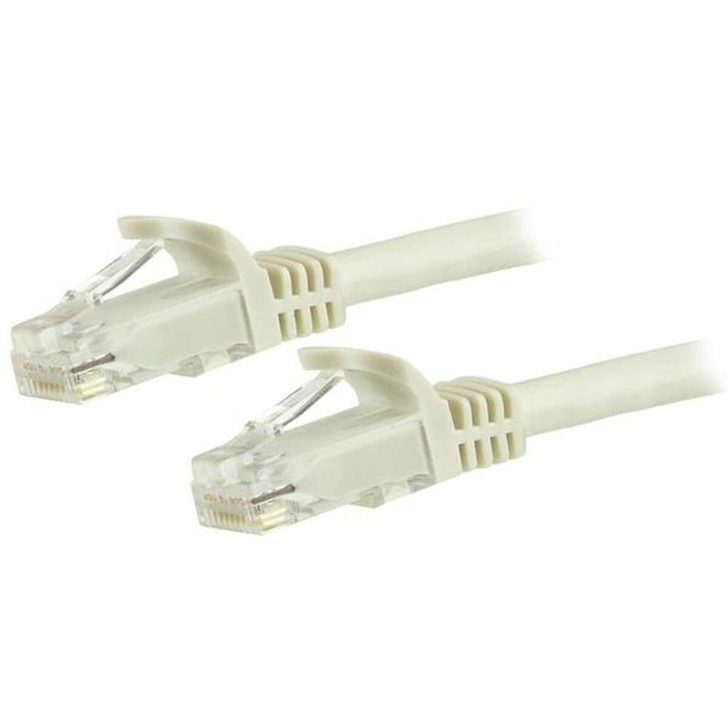 StarTech.com 1.5m CAT6 Ethernet Cable, 10 Gigabit Snagless RJ45 650MHz 100W PoE Patch Cord, CAT 6 10GbE UTP Network Cable w/Strain Relief, White, F...