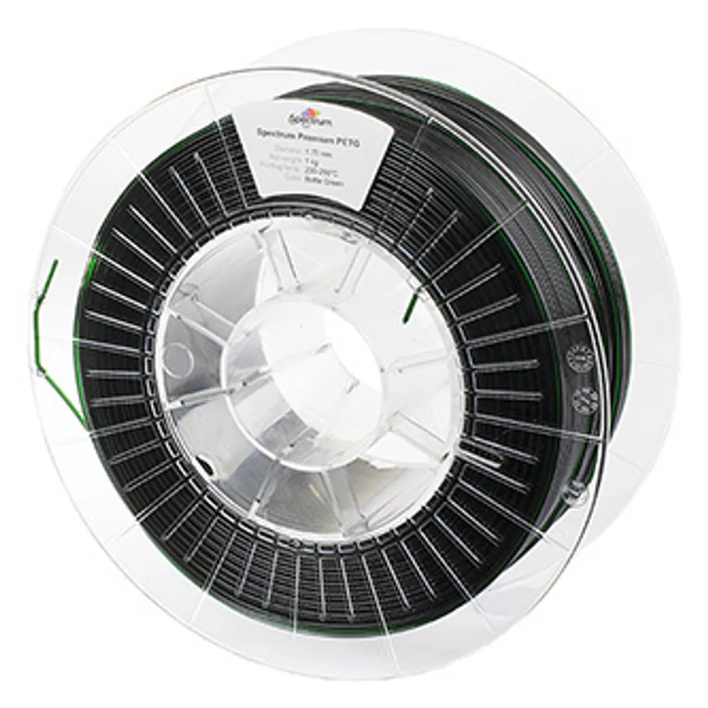Filamento 3D PET-G Spectrum Verde Bottiglia 1.75mm - Resistenza e Precisione