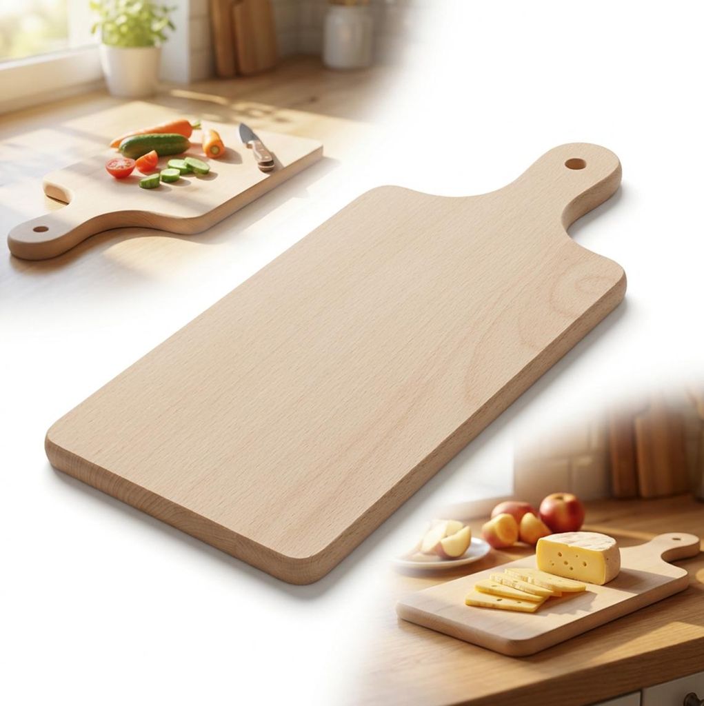 Tradiční dřevěné prkénko s rukojetí 36 x 16 cm Kuchyňské Obrázek produktu 