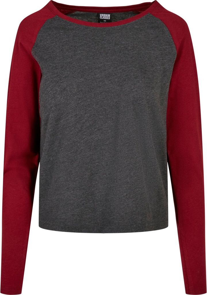 Urban Classics Ladies - RAGLAN Longsleeve charcoal - S