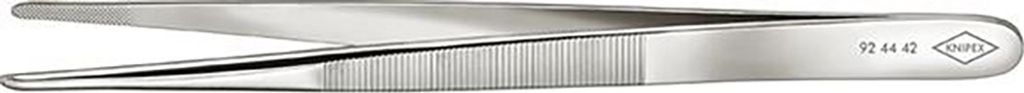 Knipex Praezisionspinzette stumpfe Spitzevernickelt in 140 mm Länge - 92 44 42