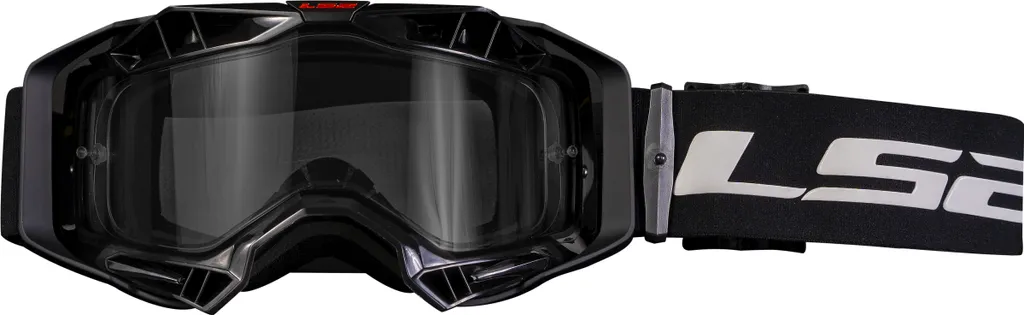 Lunettes de Cross LS2 Aura Noires - Masque de Protection Enduro et MX