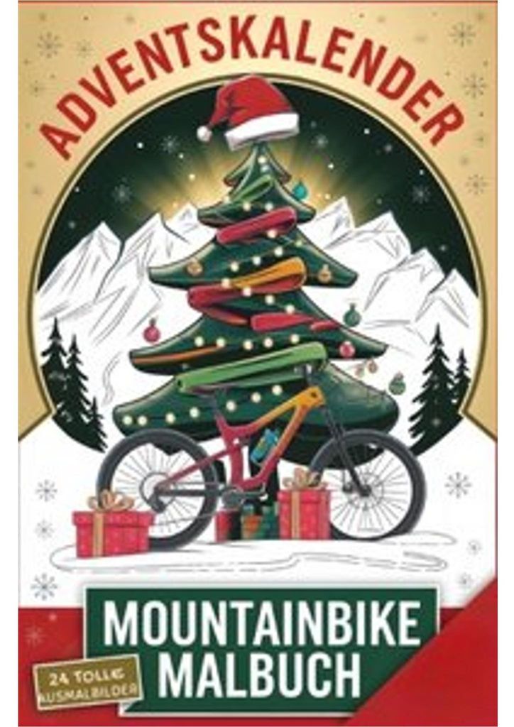 Mountainbike Adventskalender Malbuch