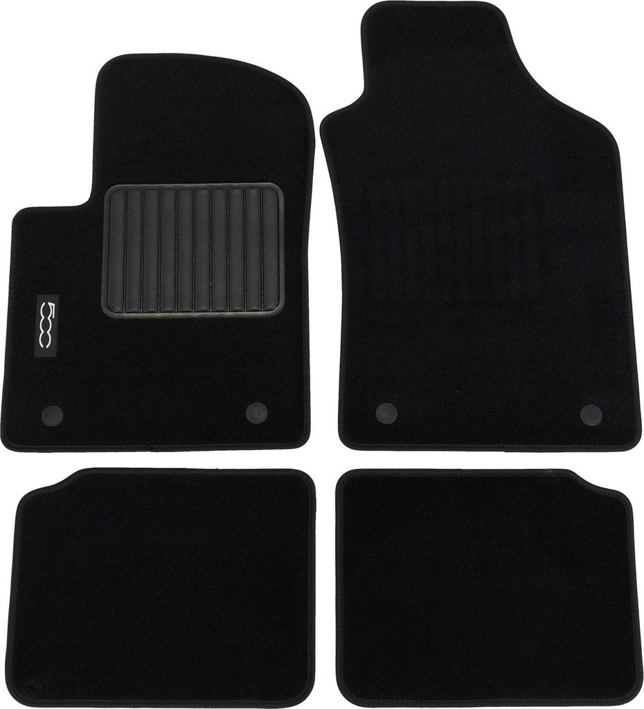 Original Fiat Fußmatten Velour Set 500 Logo 4-teilig Produktbild 
