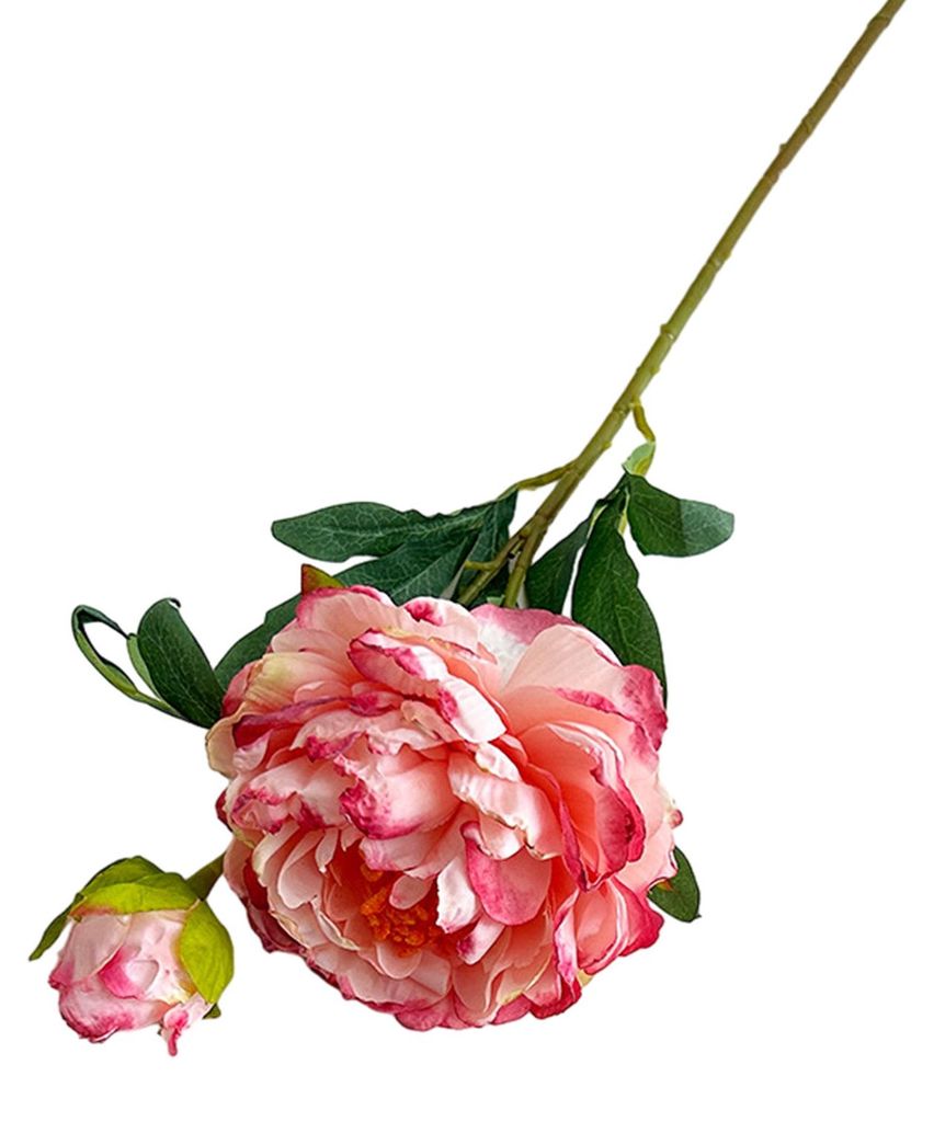 24 Zoll künstliche Pfingstrosen für die Vase, künstliche Seidenpfingstrosen mit langem Stiel, künstliche Blumenarrangements für DIY-Sträuße,...