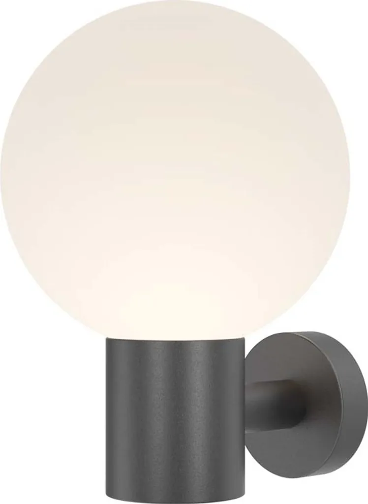 Applique murale noire E27 28cm anti-corrosion éclairage extérieur fiable