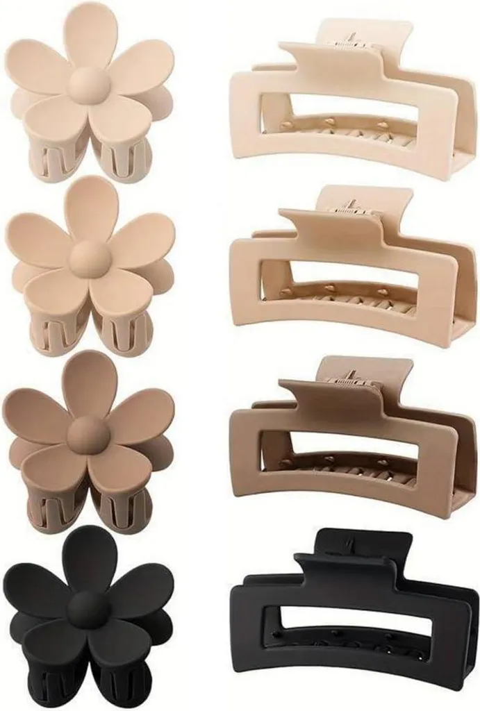 ZSPERKLA 8 Pezzi Clip Capelli Grandi - Mollettoni Professionali per Capelli Spessi