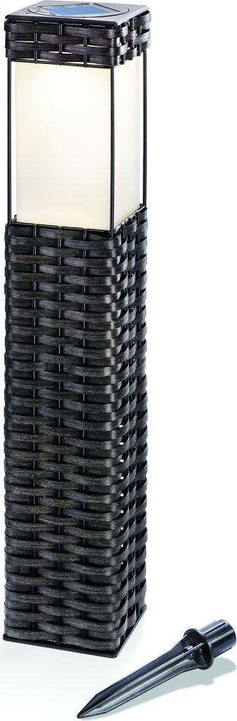 Lampa stojąca esotec Solar z rattanu Zdjęcie produktu 
