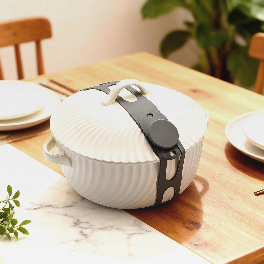 Yamobi Silikon Topfdeckelhalter Set, 3er Set für Topfdeckel & Slow Cooker, Flexibler Topfdeckel Organizer für die Tür, Wiederverwendbar & Verste...