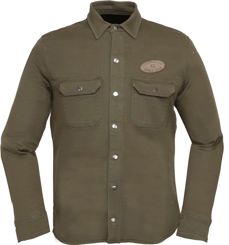 Modeka Hemd Herren Overshirt Oliwer olive 3XL