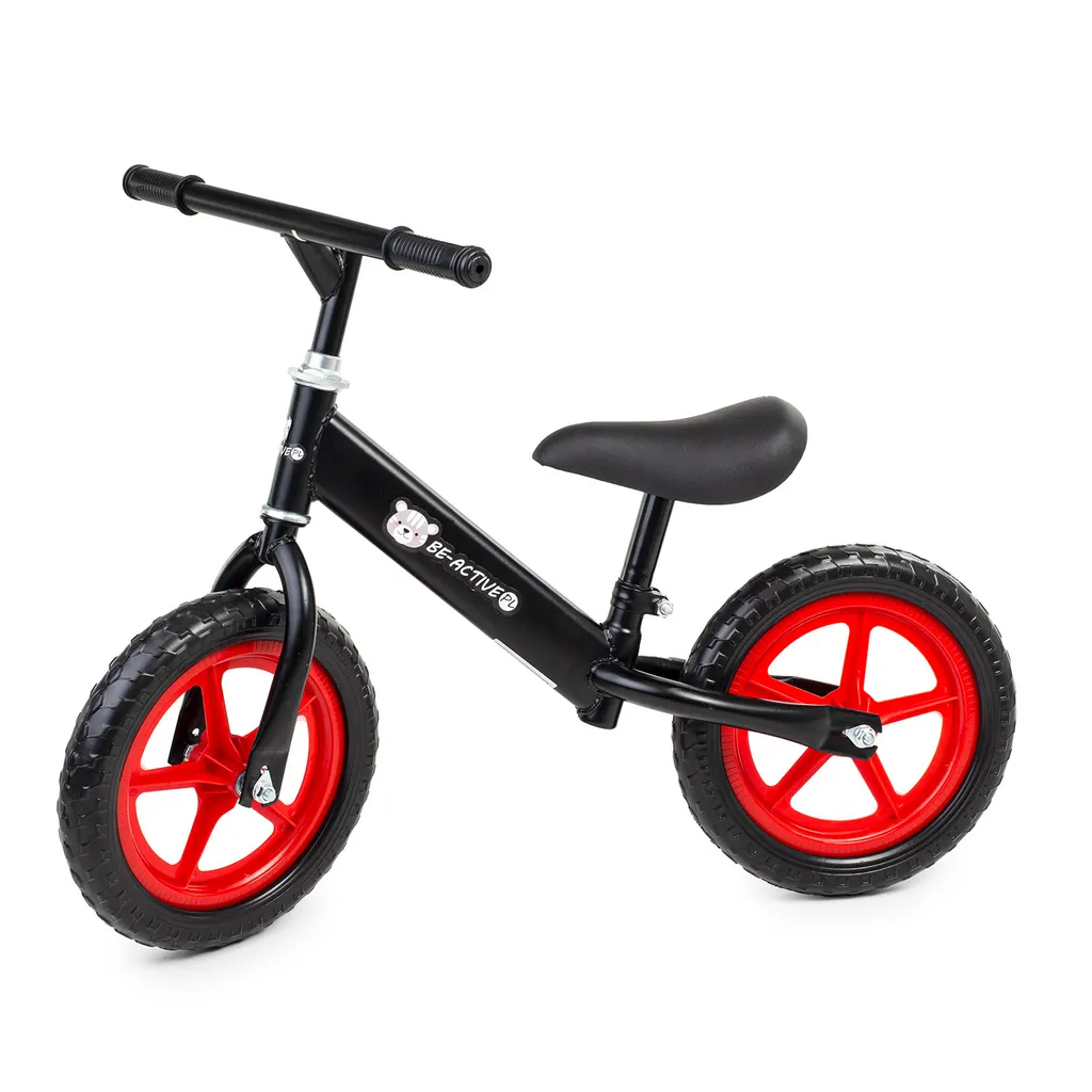 Draisienne enfant 12 pouces de 2 à 6 ans avec selle réglable, Noir