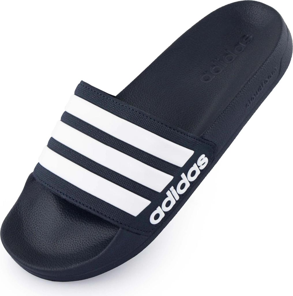 adidas Adilette Shower Legend Herren Badeslipper blau/weiß Produktbild 