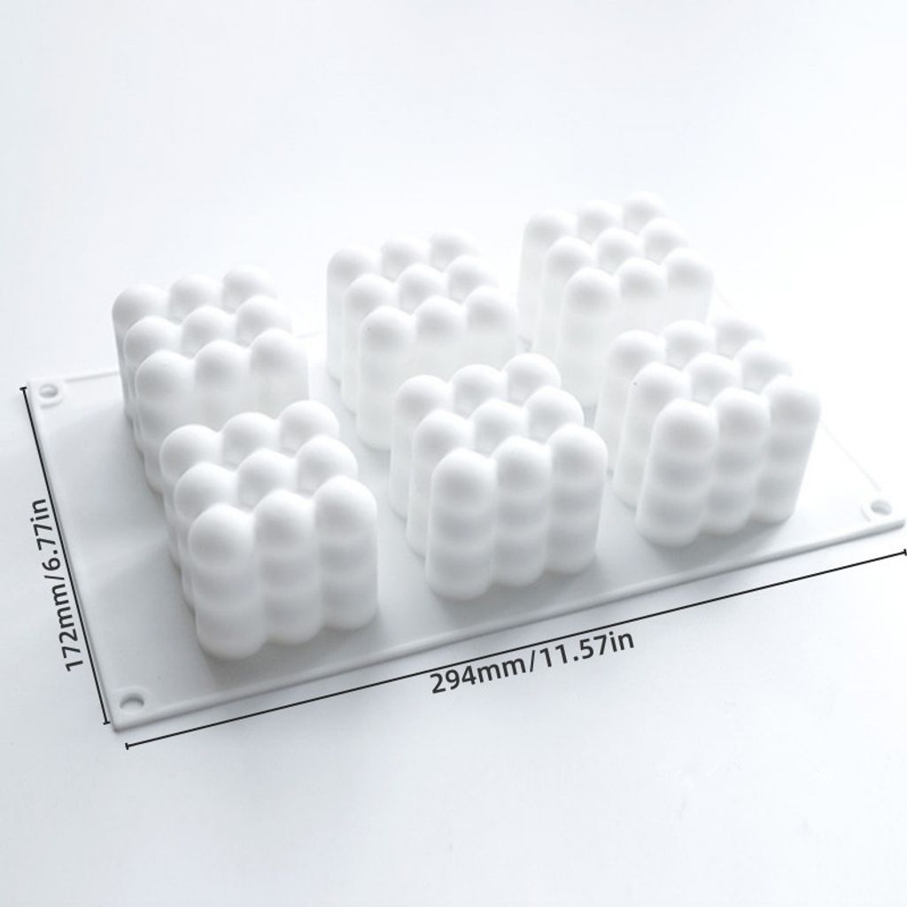 Silikon Gießformen Kerzengießform Kerzenform für Bubble Würfel Kerze Cube Candle