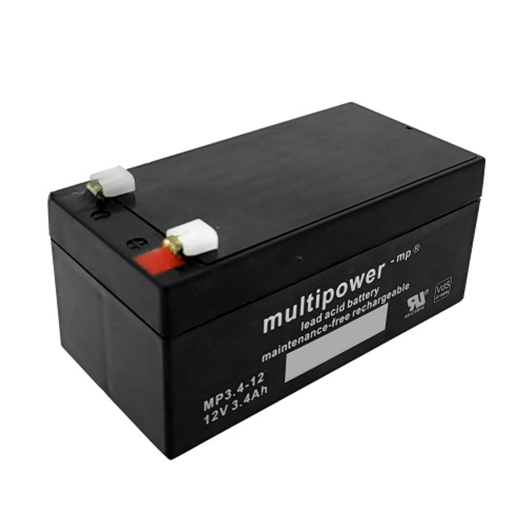 MultiPower MP3,4-12 / 12V 3,4Ah Blei RWA Ersatzakku