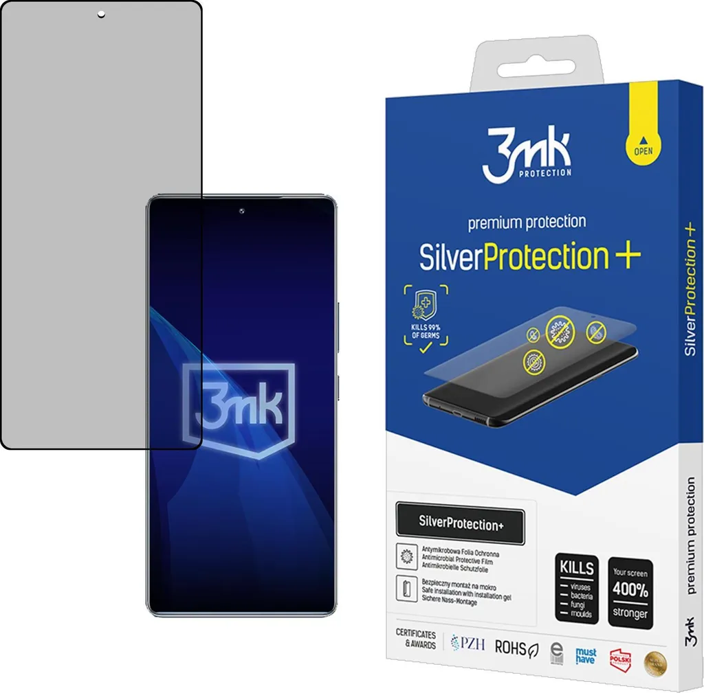 Pellicola Infinix Gt 20 Pro 3Mk Silverprotection+: Protezione Antimicrobica