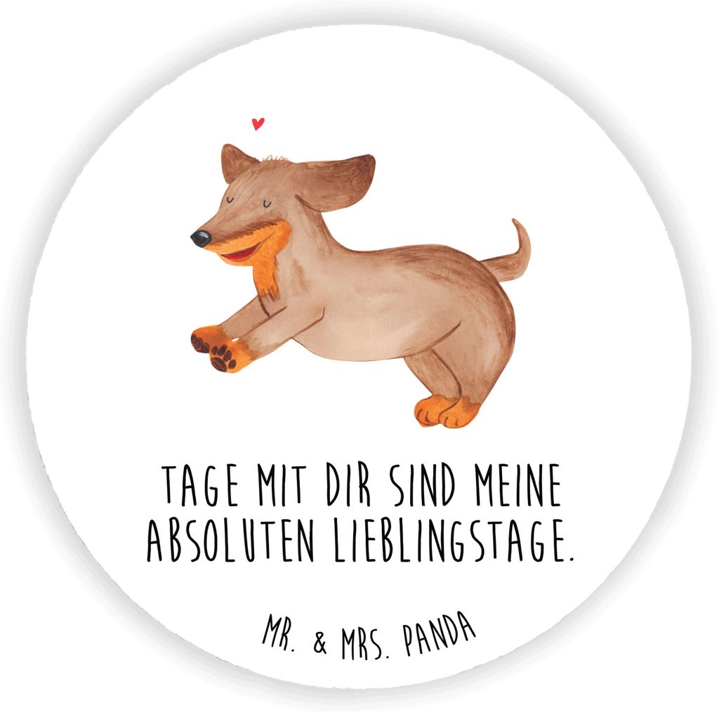 Mr. & Mrs. Panda magnet Hund Dackel - Weiß - Geschenk, Hunde, für magnettafel, Sprüche, fotos, kühlschrank, Whiteboard, Kühlschrankmagnet, Bra...