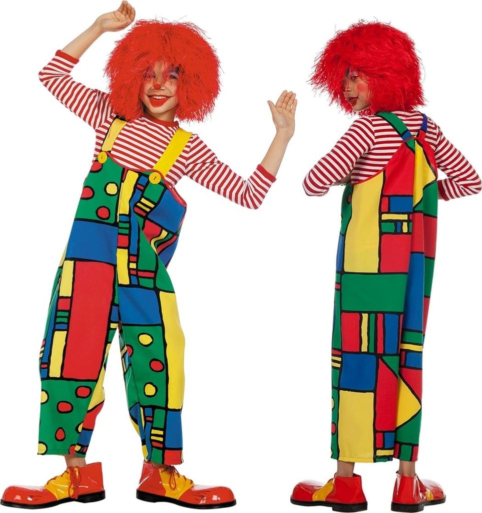 Clowns-Latzhose Bunt 140 Produktbild 