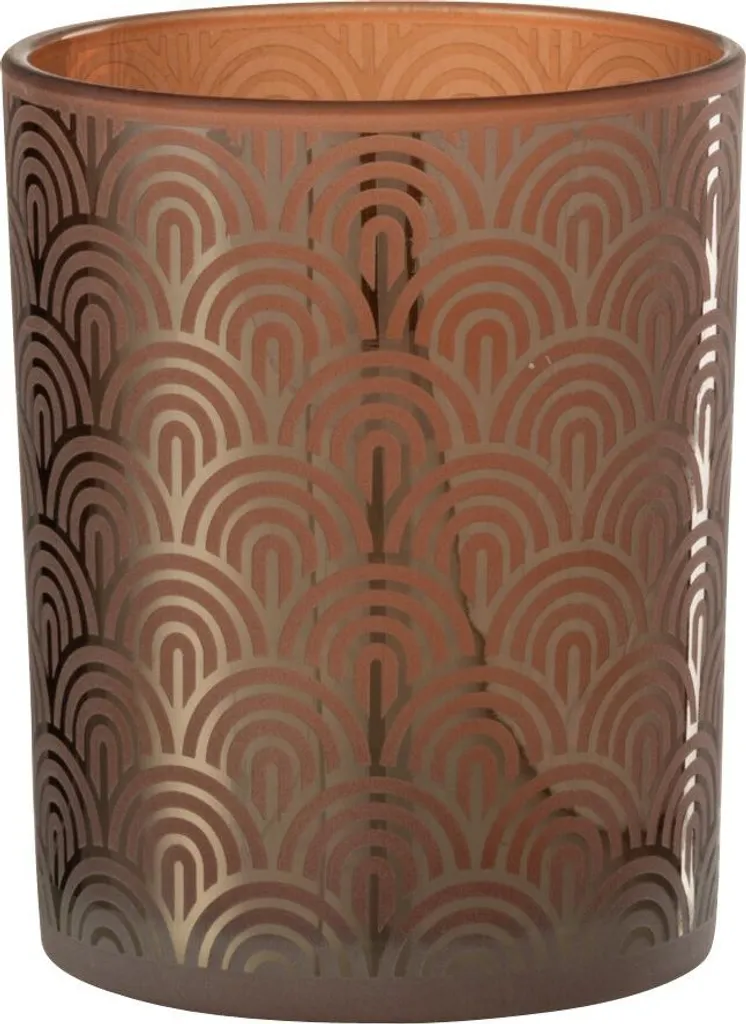 Lanterne J-Line Arch en Verre Orange Medium Ø 10 cm - Design Scandinave