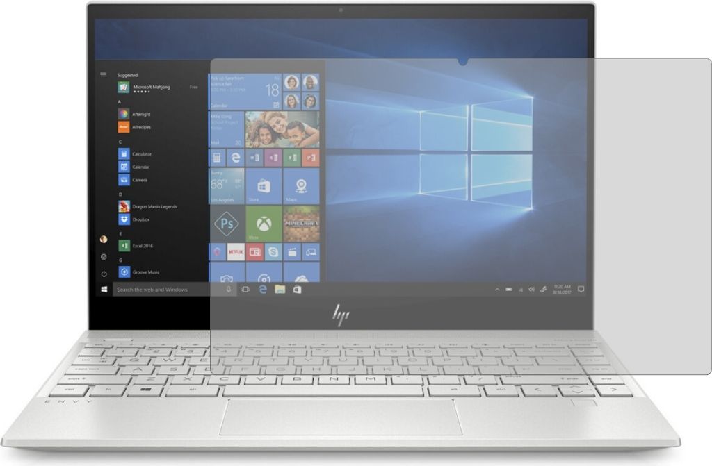 2x Schutzfolie HP Envy 13-aq0003ng Antireflex Displayschutzfolie Antibakteriell