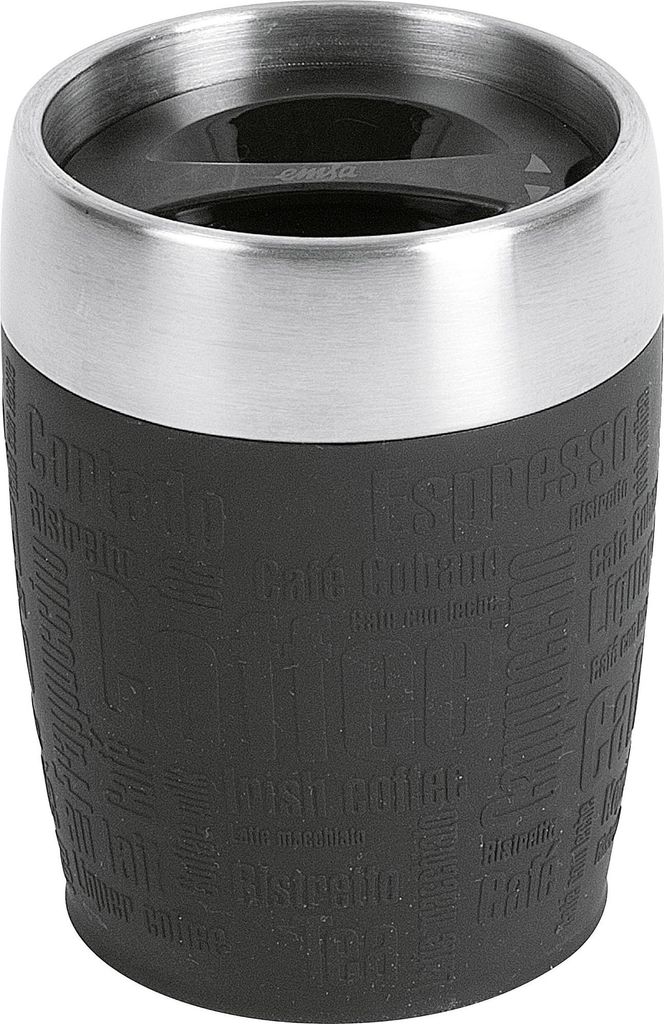 emsa Isolierbecher TRAVEL CUP 0,20 Liter Manschette schwarz Produktbild 