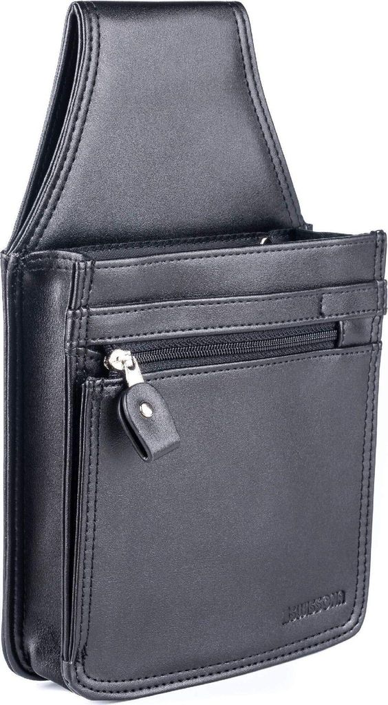 Kellnertasche schwarz aus strapazierfähigem Kunst-Leder - Produktbild 