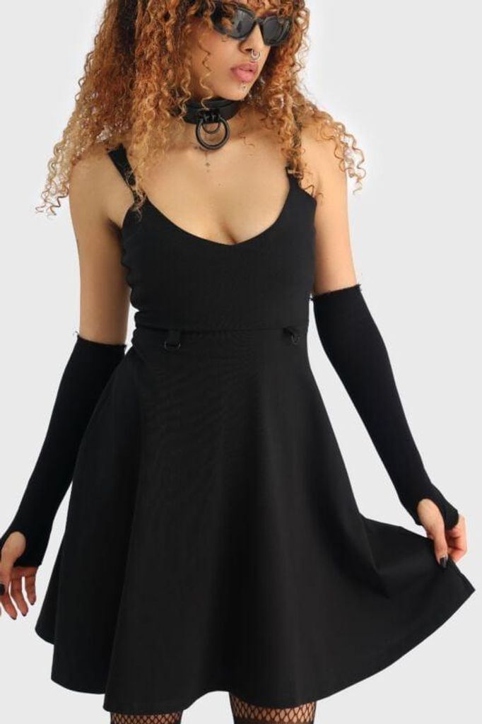 KIHILIST by KILLSTAR Kurzes Kleid Damen Obscurita Mini Dress schwarz M