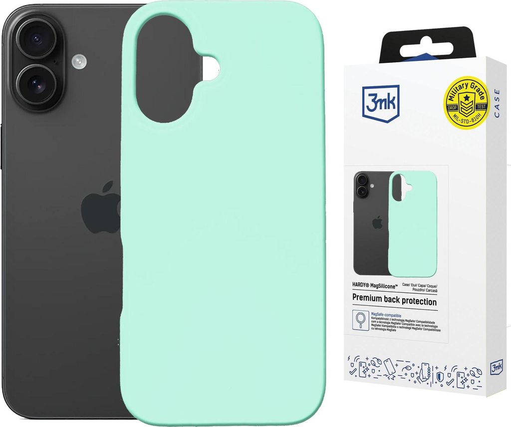 3MK Hardy MagSilicone Apple iPhone 16 marine