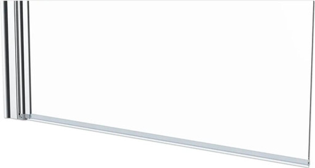 A shower screen or bath enclosure is shown against a white background.
