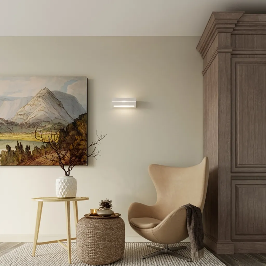 Applique murale blanche E27 dimmable - Lumilo Cordis IP20 intérieur - 8