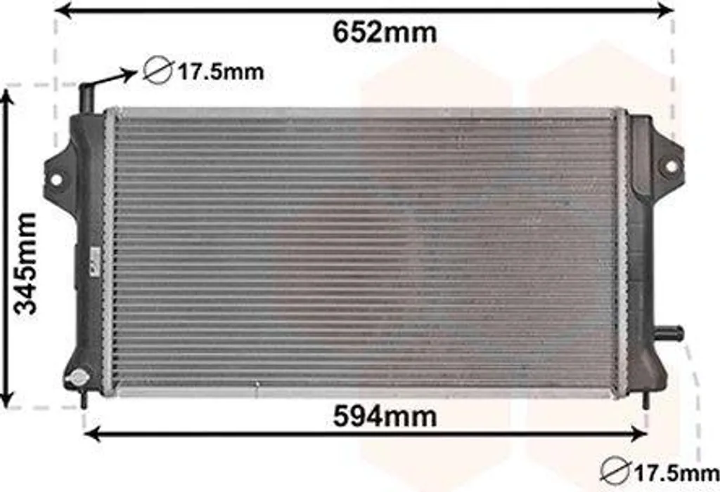 Radiateur de refroidissement d'eau VAN WEZEL pour moteur de voiture 32012701