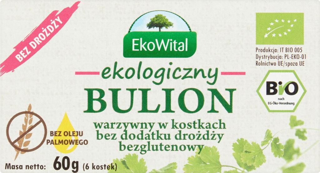 Ekowital Gemüsebrühe Würfel  60g Glutenfrei Produktbild 