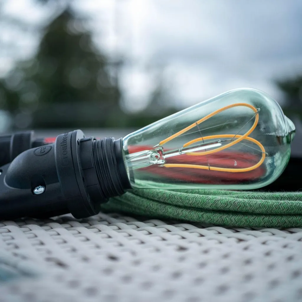 Sospensione Esterna EIVA IP65 con Cavo Tessile 1,5m - Creative-Cables - 7