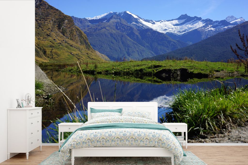 MuchoWow Fototapete für Wohnzimmer oder Schlafzimmer Wandtapete Vinyl Motivtapete Mehr in Mount Aspiring National Park auf der SüSteckanschluss...