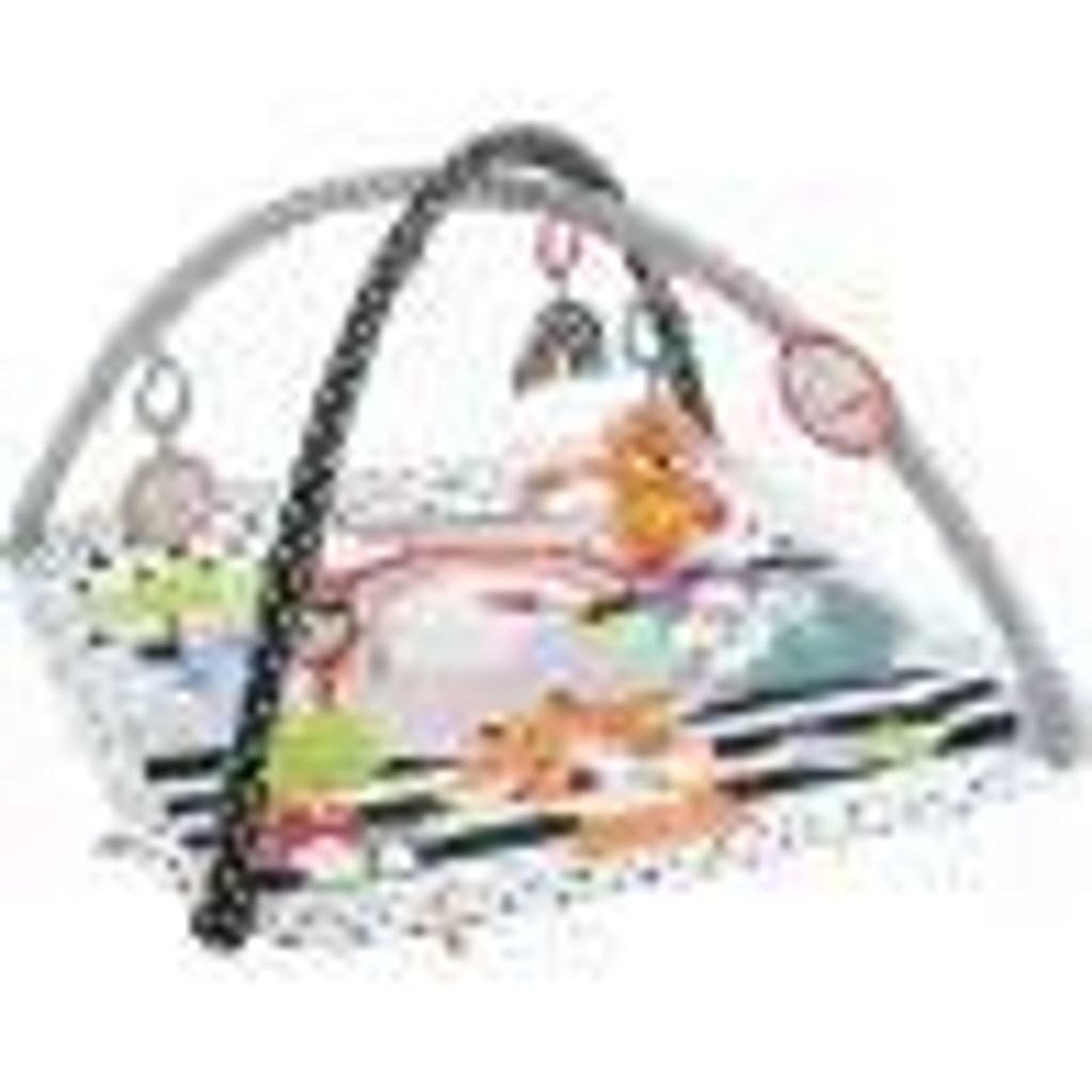 Fisher-Price Spieldecke mit Spielbogen (Licht & Musik), Krabbeldecke ab 0 M., Baby-Turnhalle, Spielbügel, Mit Ton, Stoff, Kunststoff, Mehrfarbig