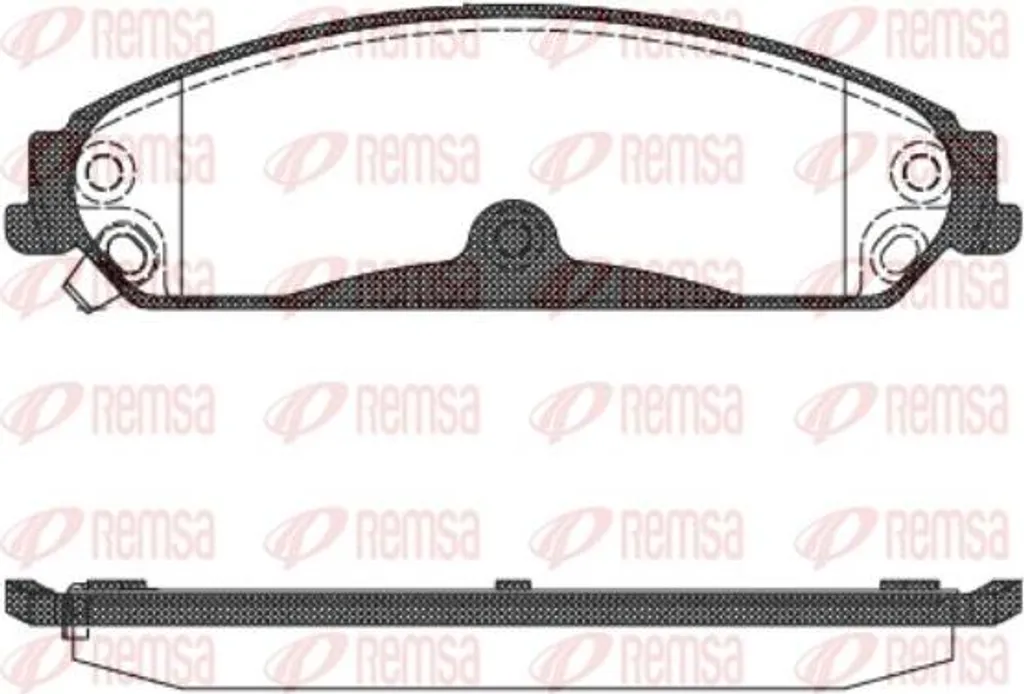 Stop bruits de freinage : Plaquettes REMSA 1128.04 pour Lancia OE 68147681AB