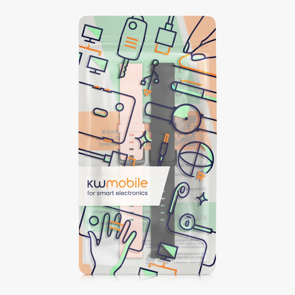 kwmobile 2x Sportarmband kompatibel mit Huami Amazfit Bip S Produktbild 7